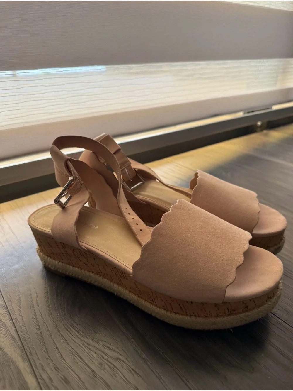 Marc Fisher Espadrille Platform Sandals in Blush